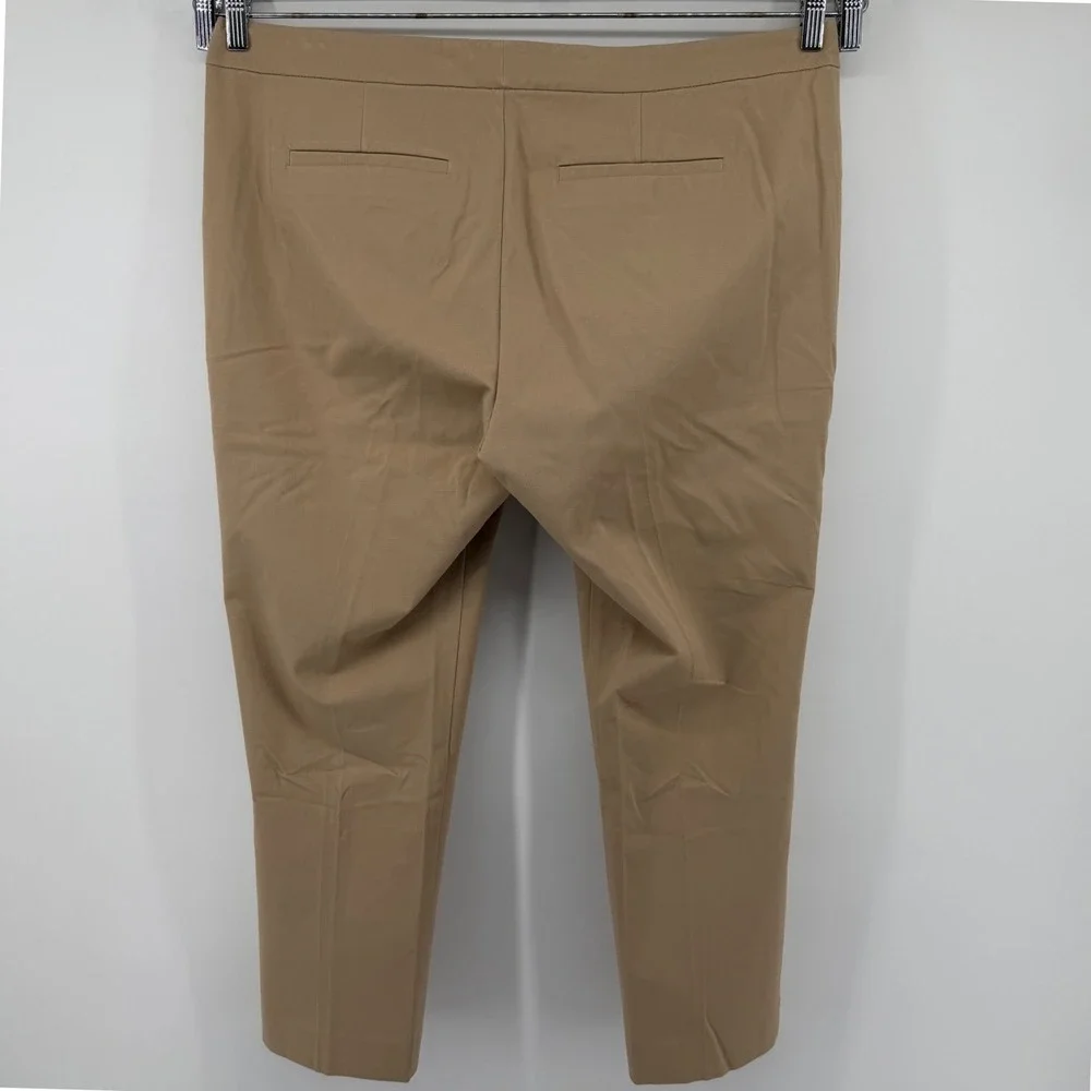 Lauren Ralph Lauren Pants Women 18 Tan Khaki Slim Ankle Trouser Stretch Workwear